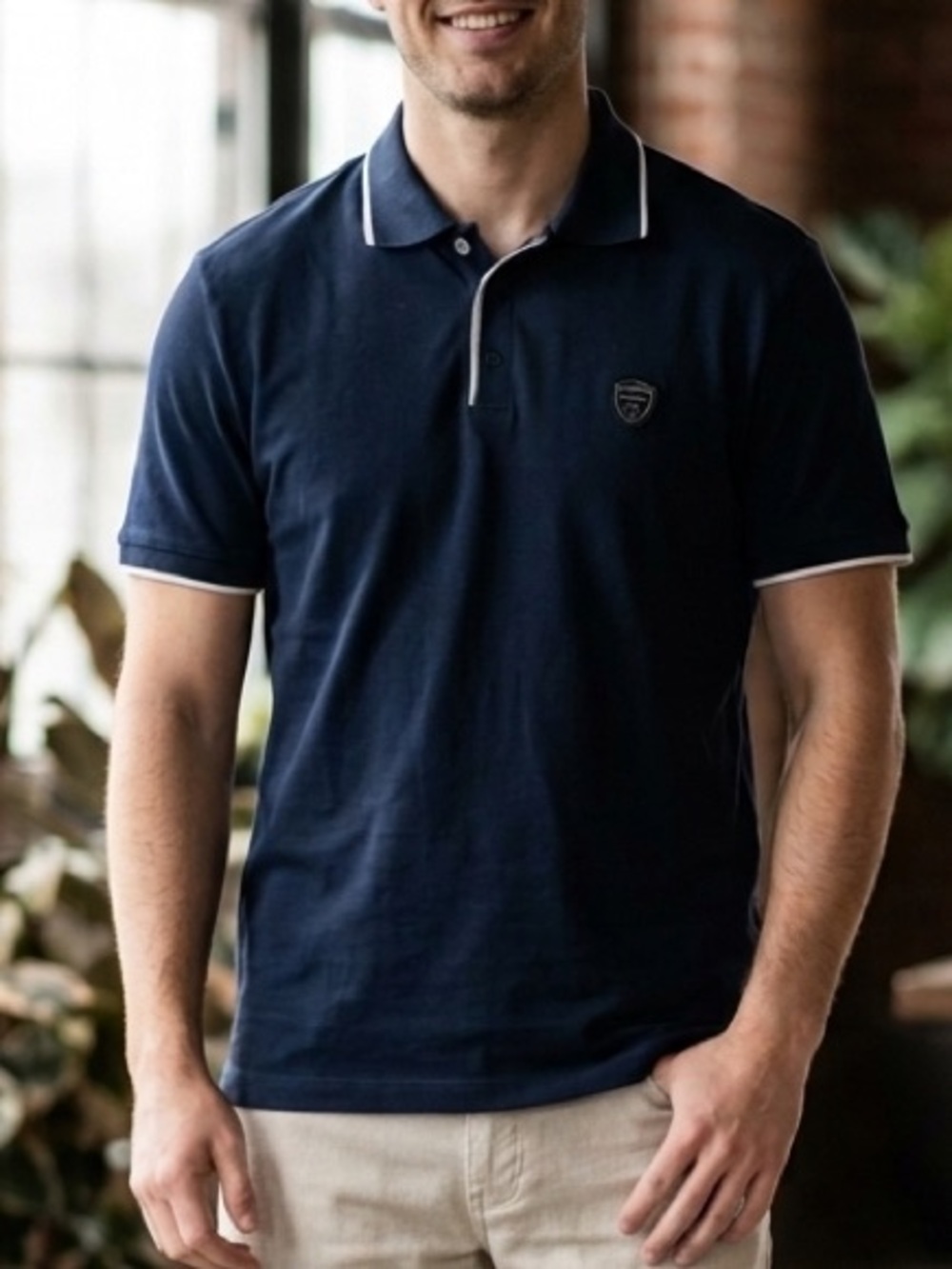 Members Only Men's Navy Blue Polo Shirt - XXL NWT